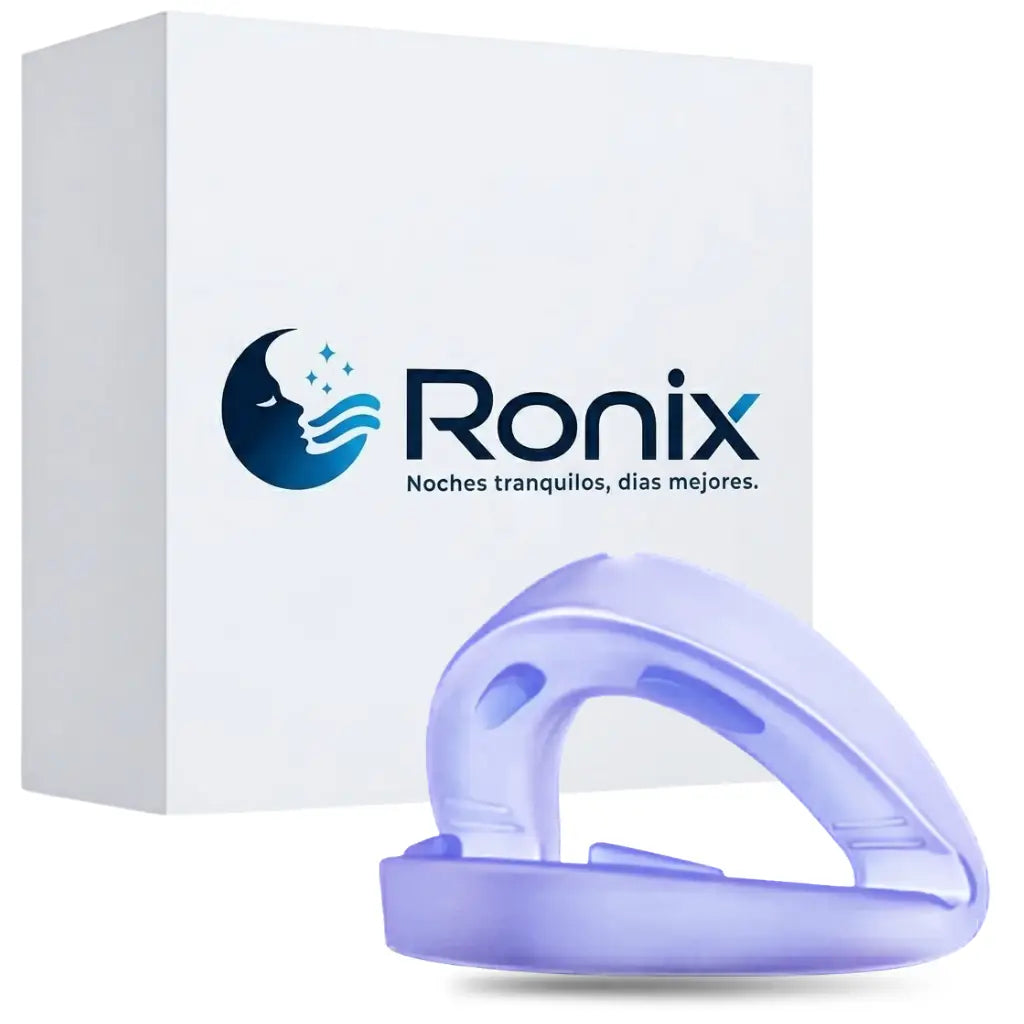 Dispositivo antironquidos Ronix con su caja de presentación