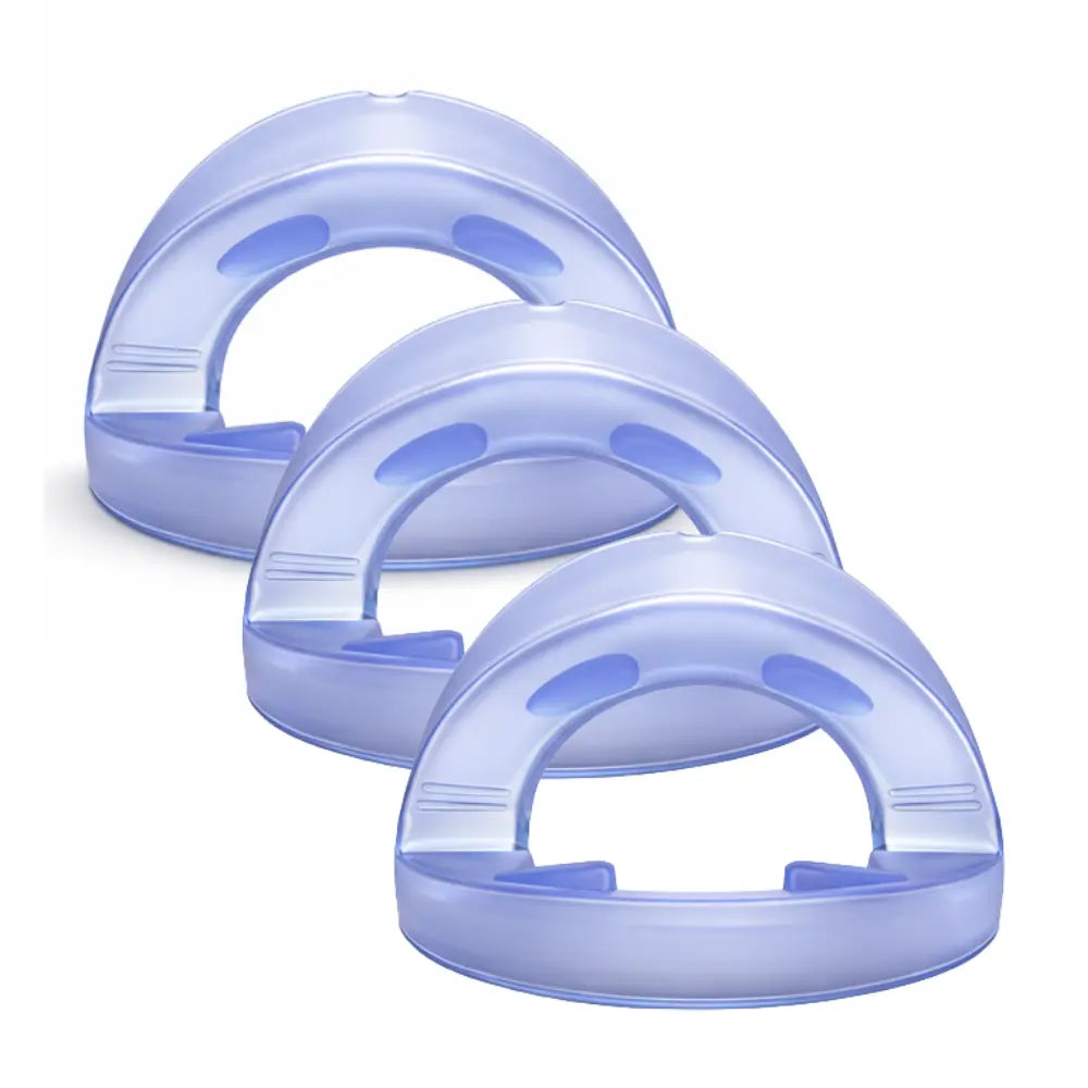 Pack de 3 dispositivos Ronix antirronquidos transparentes azules – solución efectiva contra el ronquido